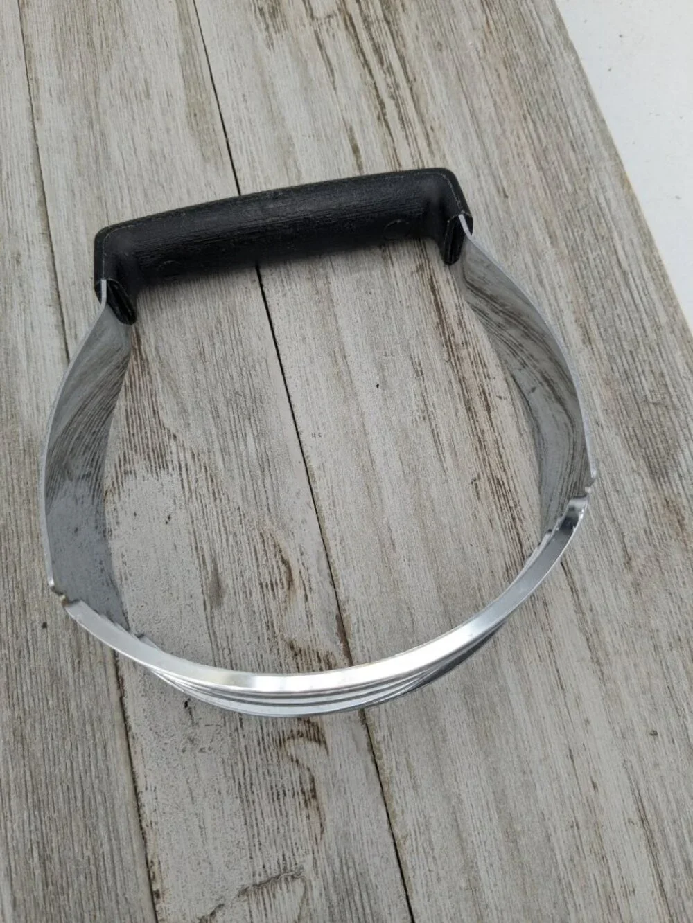Vintage EKCO Dough Pastry Blender #3 Black Handle Chromium Plated